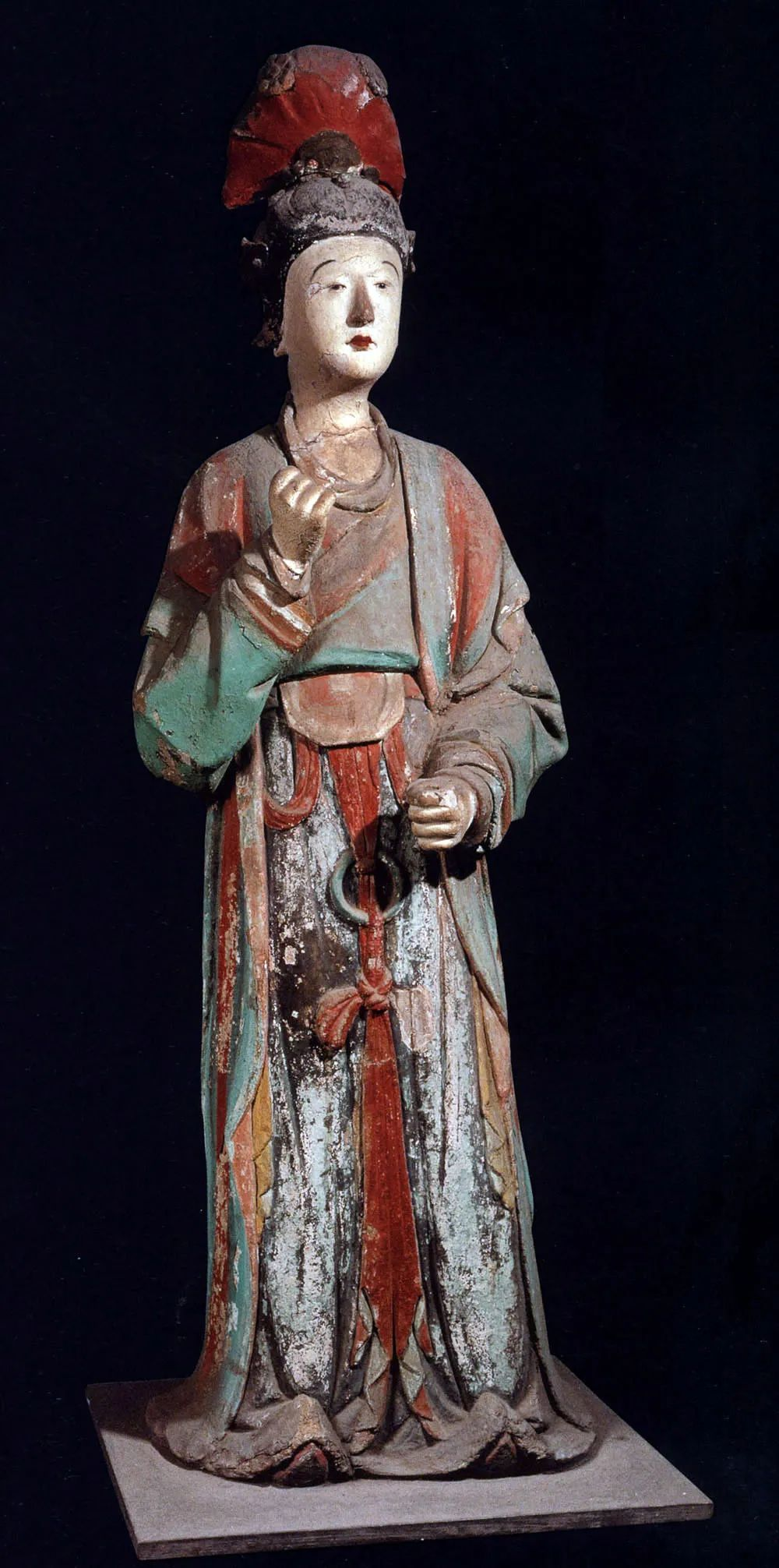 晋祠侍女雕塑艺术_晋祠御笔匾额_晋祠圣母殿宋代侍女像