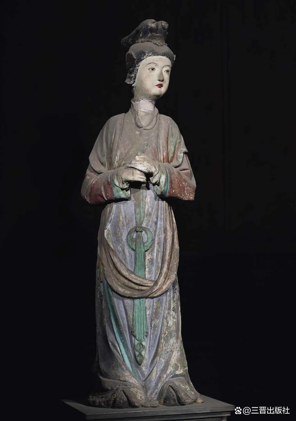 晋祠侍女雕塑艺术_晋祠圣母殿宋代侍女像_晋祠御笔匾额