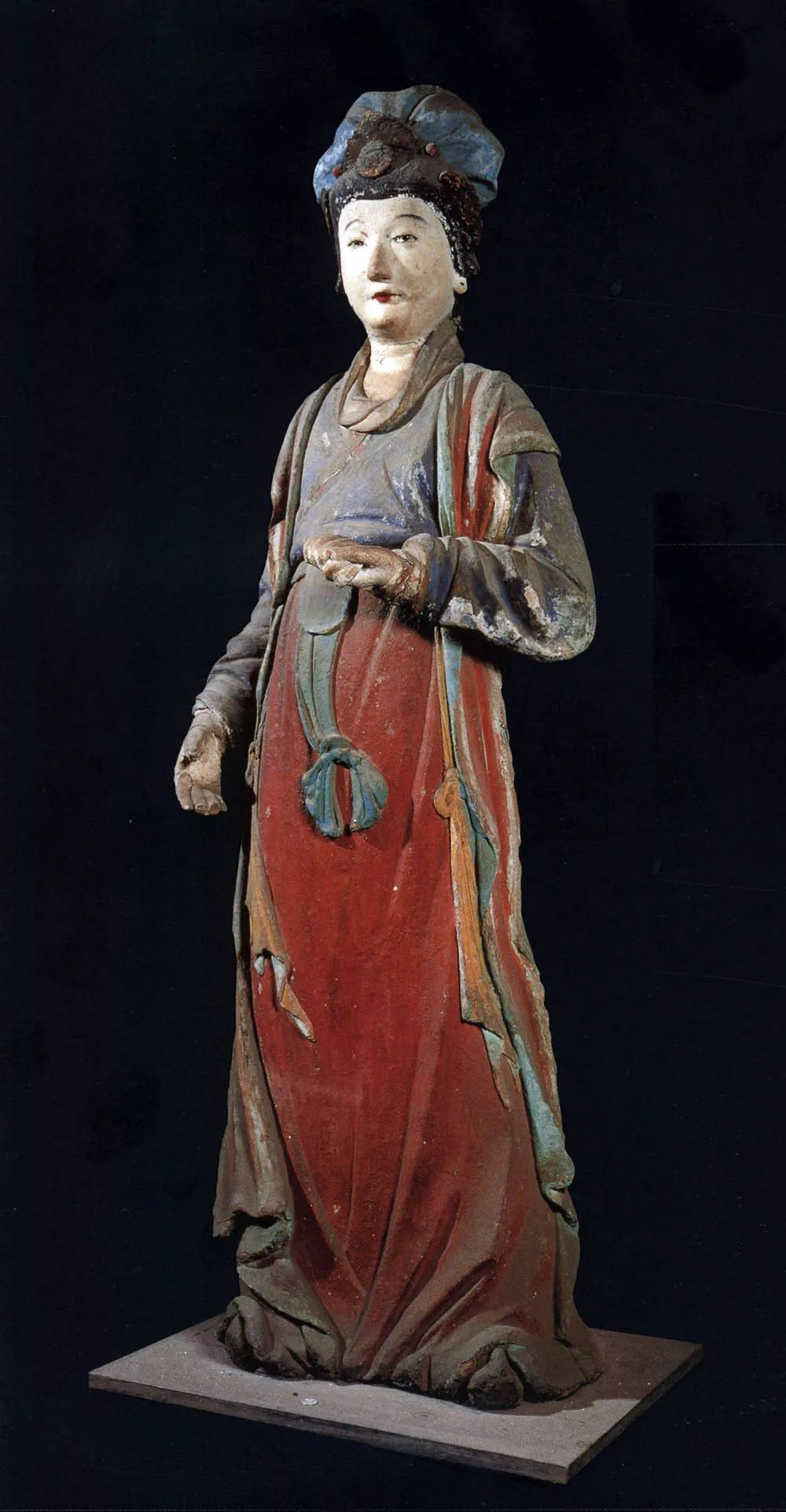 晋祠御笔匾额_晋祠圣母殿宋代侍女像_晋祠侍女雕塑艺术