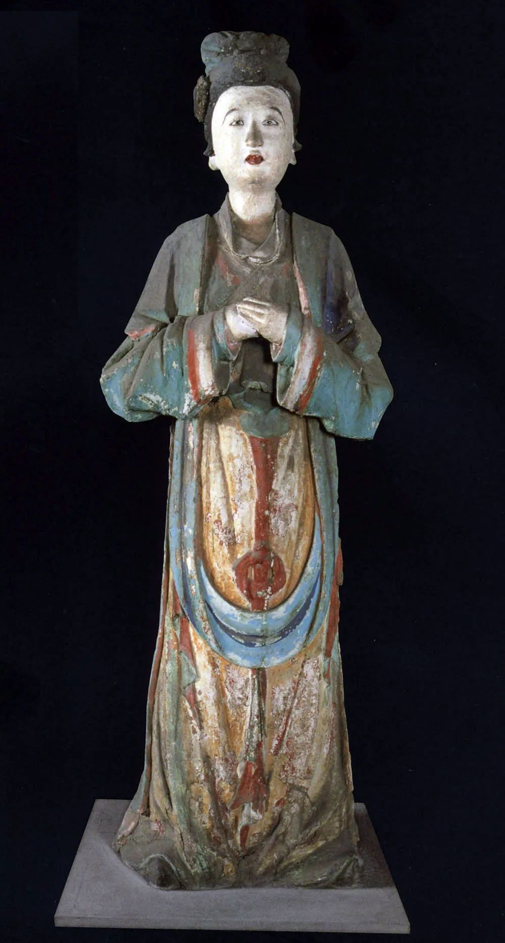 晋祠侍女雕塑艺术_晋祠圣母殿宋代侍女像_晋祠御笔匾额