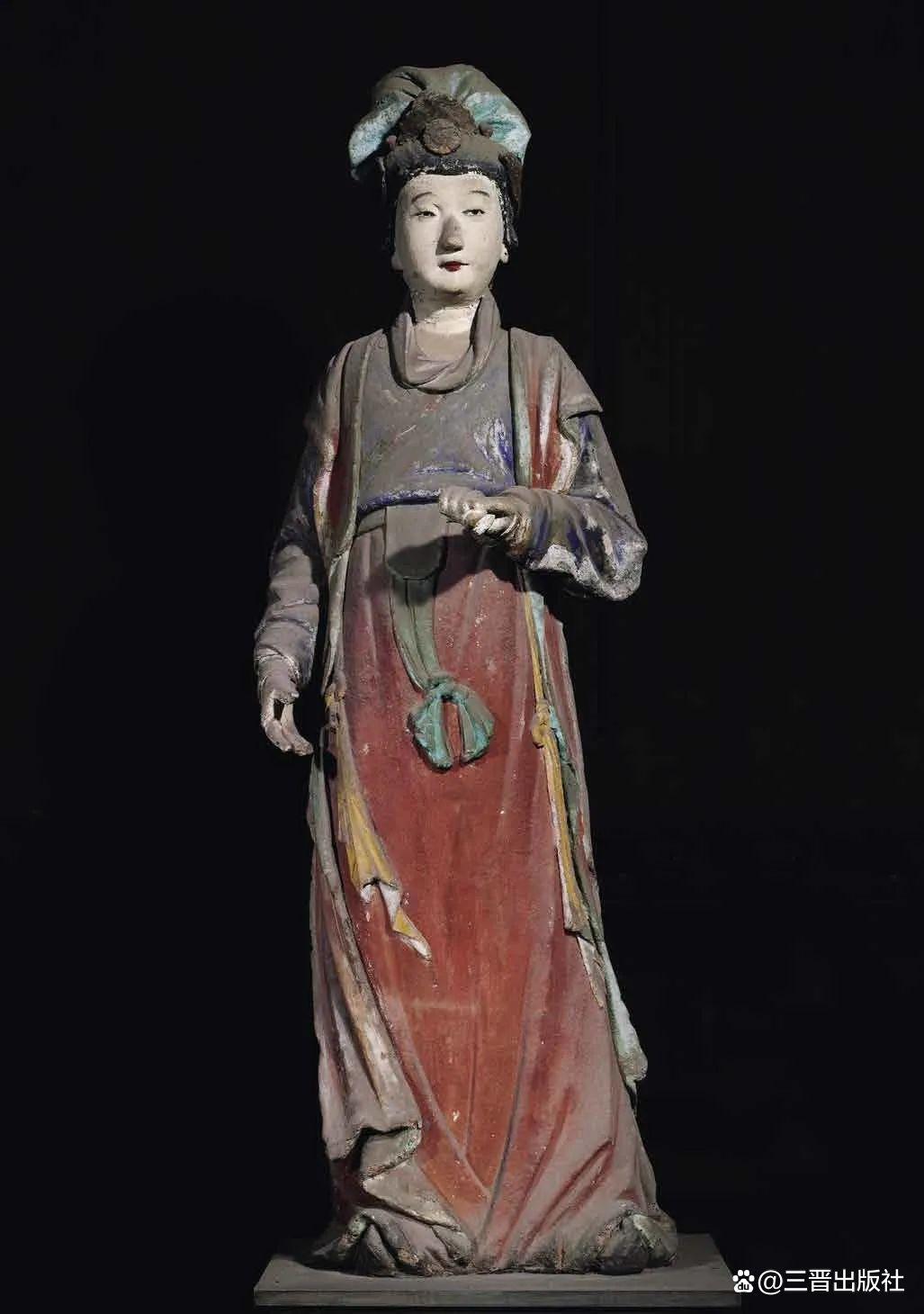 晋祠御笔匾额_晋祠圣母殿宋代侍女像_晋祠侍女雕塑艺术