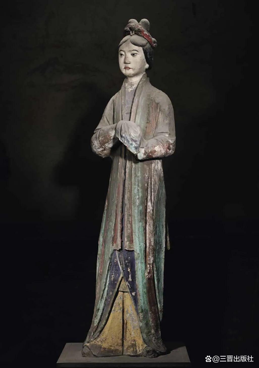 晋祠御笔匾额_晋祠圣母殿宋代侍女像_晋祠侍女雕塑艺术